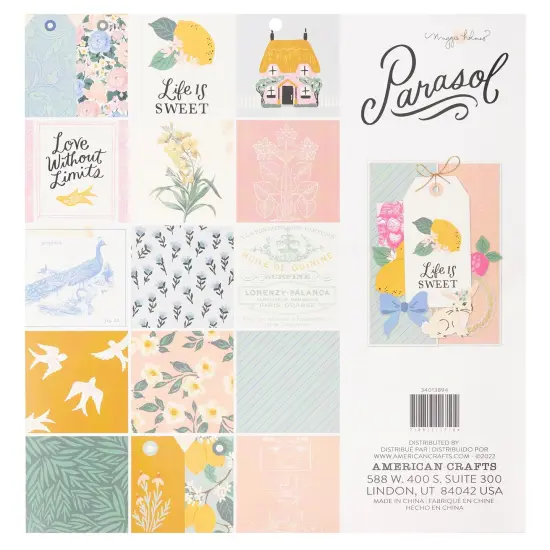 American Crafts Single-Sided Paper Pad 12"X12" 48/Pkg-Maggie Holmes Parasol {3}