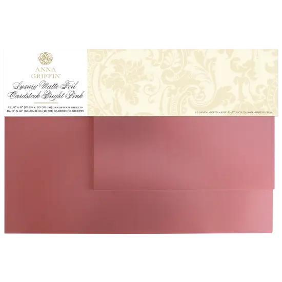 Luxury Matte Foil Cardstock Pink {1}