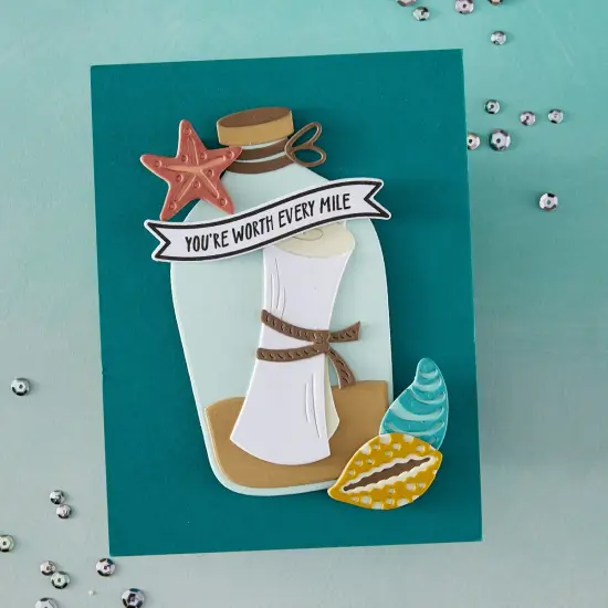 Hero Arts Die Set-Message In A Bottle {6}