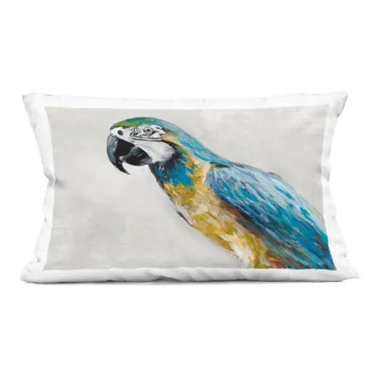 Stupell Industries Polly Parrot Portrait Indoor Pillow, 14 x 7 x 20 {1}