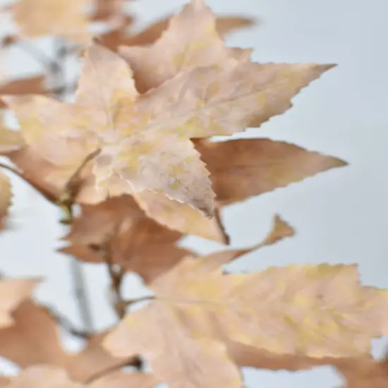 34" Faux Tan Maple Leaf Bundle (includes 2 Stems) {2}