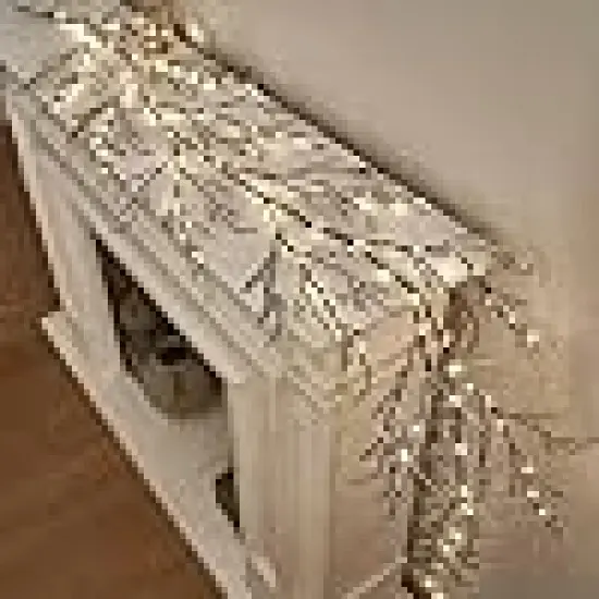 Warm White Lights Christmas Garland {3}