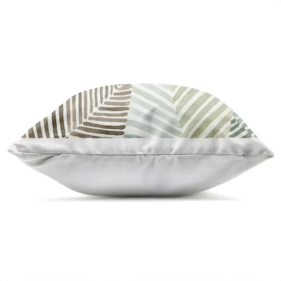 Stupell Industries Striped Foliage Illusion Outdoor Pillow, 18 x 7 x 18 {3}