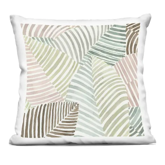 Stupell Industries Striped Foliage Illusion Indoor Pillow, 18 x 7 x 18 {1}