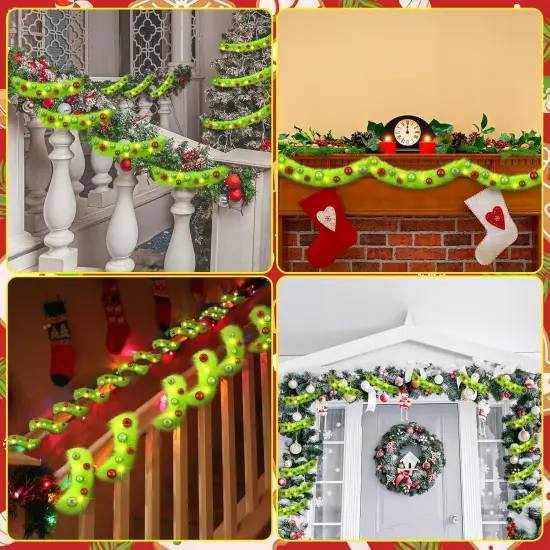 LED Lighted Christmas Tree Garland {2}