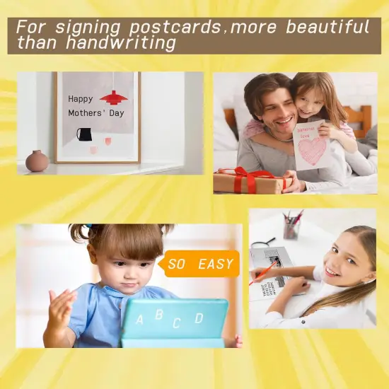 20 Sheets Vinyl Letters Stickers, 2520 Alphabet Number Stickers, 1 inch Self-Adhesive cursive stickers {5}