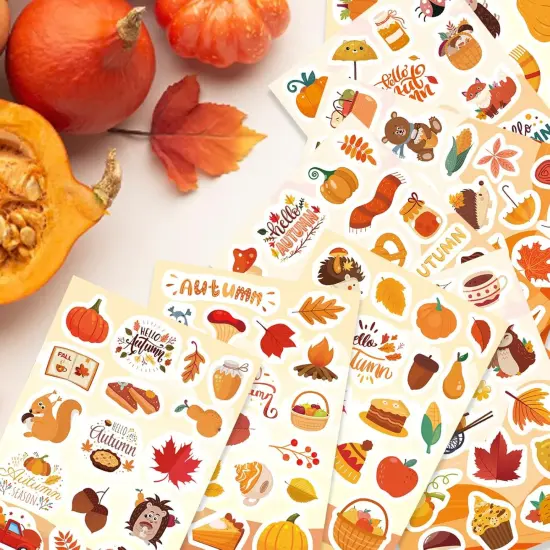576 PCS Fall Stickers for Kids {4}