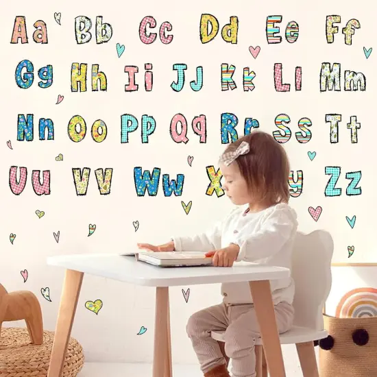 Alphabet Wall Decals Letters ABC Wall Stickers Removable {2}