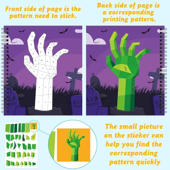 2PCS Halloween Crafts for Kids {3}