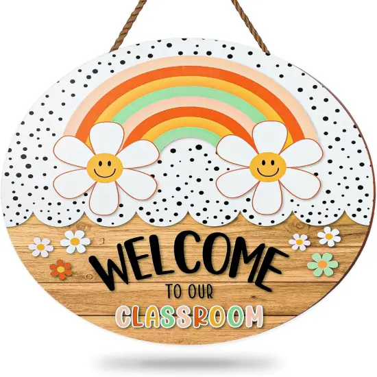 Boho Classroom Welcome Sign {1}