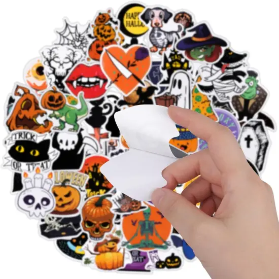 200pcs Halloween Pumpkin Stickers for Kids {3}
