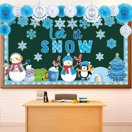 Winter Bulletin Board Decorations Set {1}