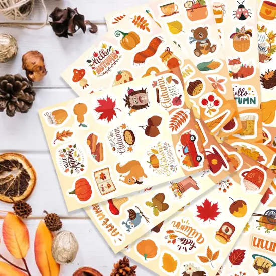 576 PCS Fall Stickers for Kids {3}