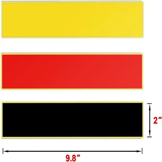 9.8" German Flag Stripe Decal Car Exterior and Interior Sticker {4}