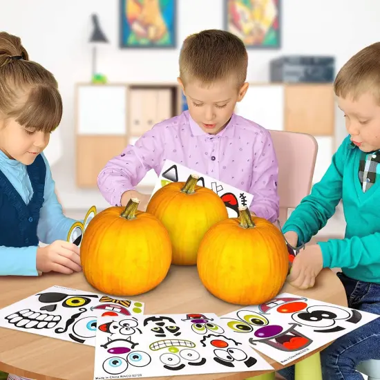 Halloween Pumpkin Stickers for Decorating {5}