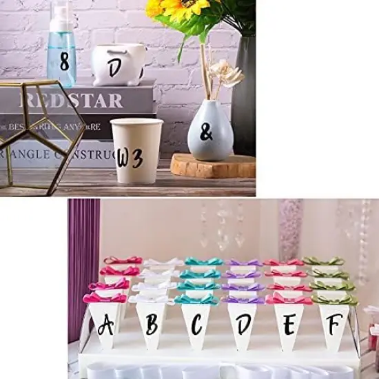 576 Pieces 8 Sheets Letters Stickers Self Adhesive Alphabet {4}