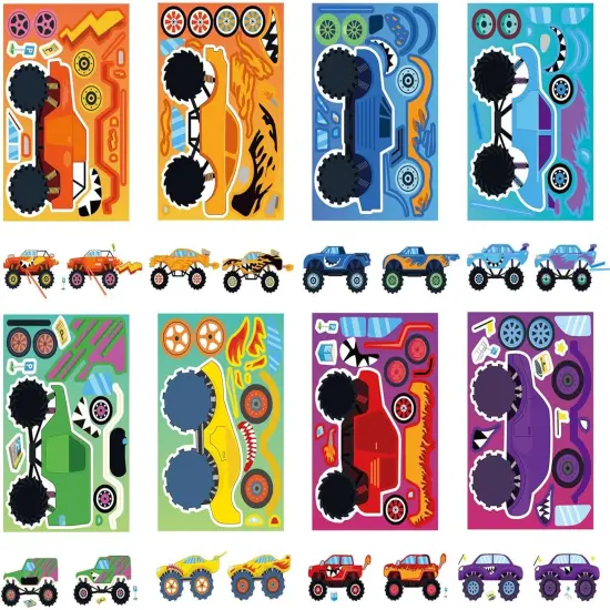 32PCS Monster Truck Stickers {3}