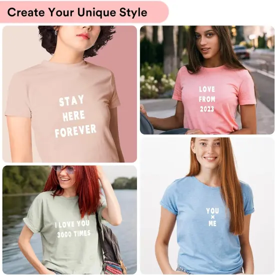 5 Sheets 830 Pieces Iron on Letters and Numbers for Clothing {2}