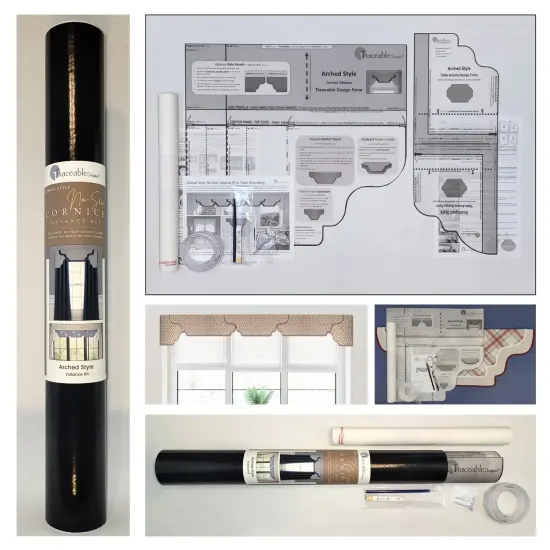 Arched Cornice-Valance Kit - Use any Fabric to Make Professional Valances Without a Sewing Machine {6}