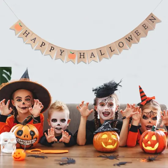 Vintage Rustic Halloween Banner {3}