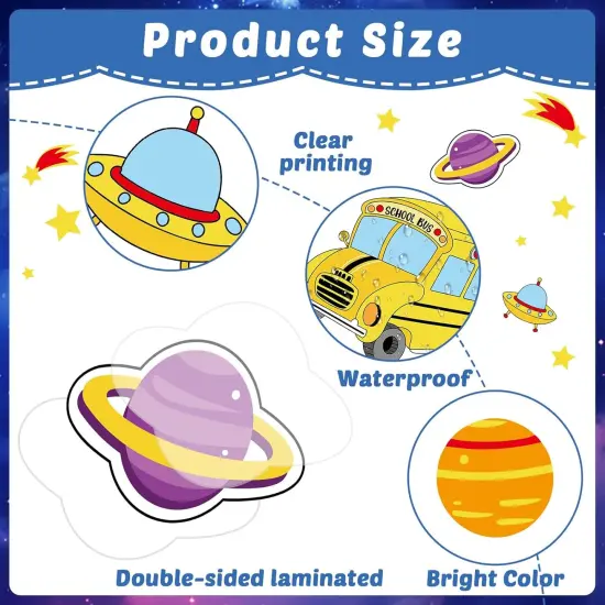 Outer Space School Bus Bulletin Board Decorations {2}