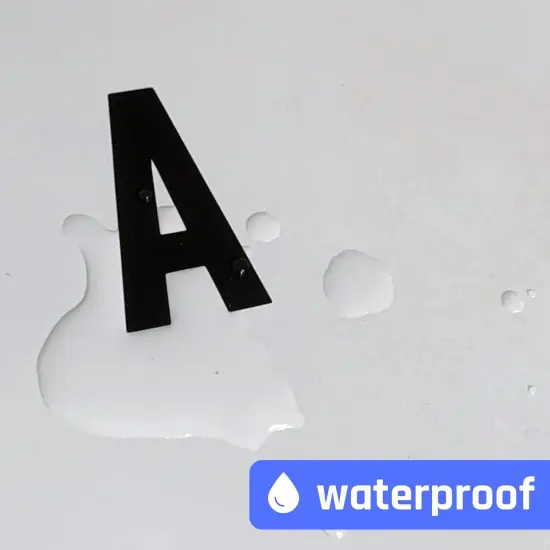 30 Sets, 1 inch - Black Vinyl Letter Alphabet Stickers {3}