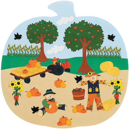 Fun Express Pumpkin Patch Shaped Sticker {1}