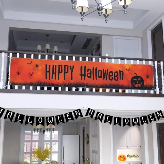 Halloween Banner 120" x 20" Decorations Yard Signs {5}