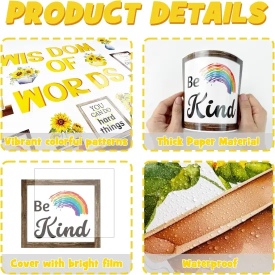 Sunflower Bulletin Board Decorations Set {4}