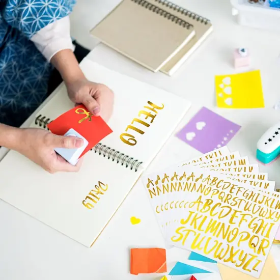 8 Sheets Letter Stickers {3}