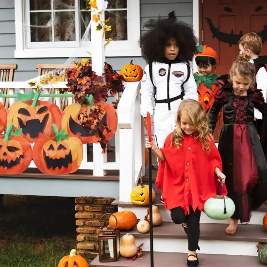 Halloween Pumpkin Flag Hanging Banner {5}