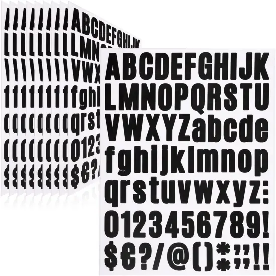 810 Piece 10 Sheet Letter Stickers {1}