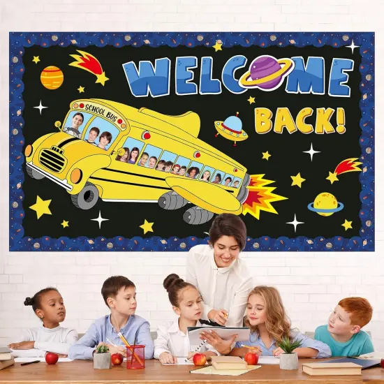 Outer Space School Bus Bulletin Board Decorations {4}