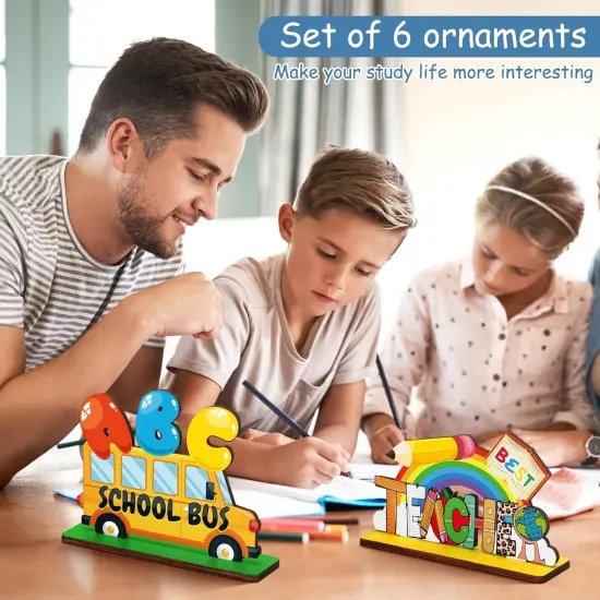 6 Pcs Back to School Table Decorations {4}