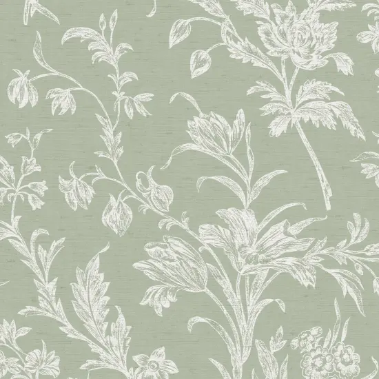 Laura Ashley Lloyd Sage Green Wallpaper {2}