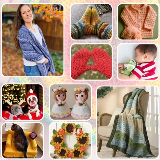 Crochet Hook Tunisian 11.0 mm, Aeelike Extra Long Afghan Hook Aluminum Colorful for Beginners and Crochet Hooks Lovers {4}