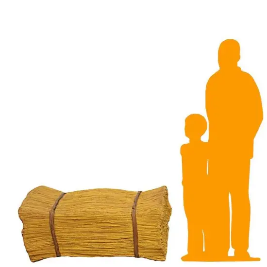 Single Straw Bale Hay Statue {2}