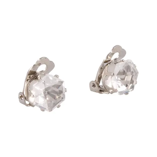 Big Diamond Stud Costume Earrings Accessory {5}