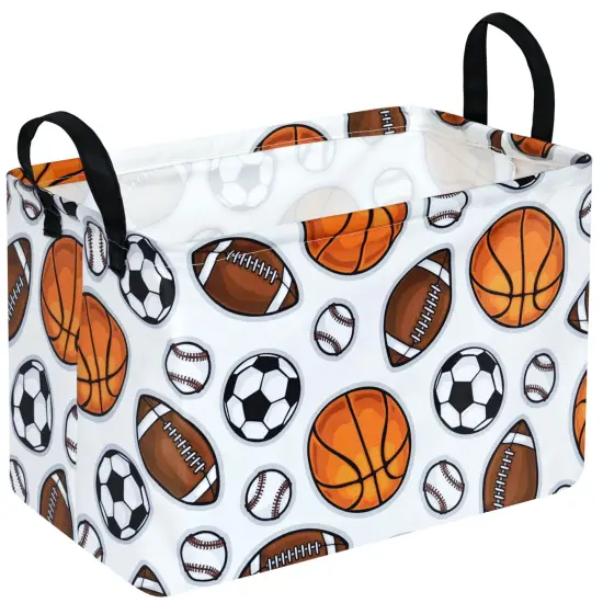 Rectangle Boys and Girls Storage Basket Storage Bin Baby Laundry Basket Laundry Hamper Storage Basket Fabric Organization Basket Toy Box Nursery Hamper for Clothes Toys Gift Basket With Handle {2}