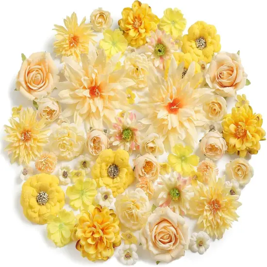 Artificial Silk Flower Floral Arrangement {1}