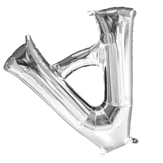 Anagram&reg; Letter A Foil Silver Balloon 16" {3}