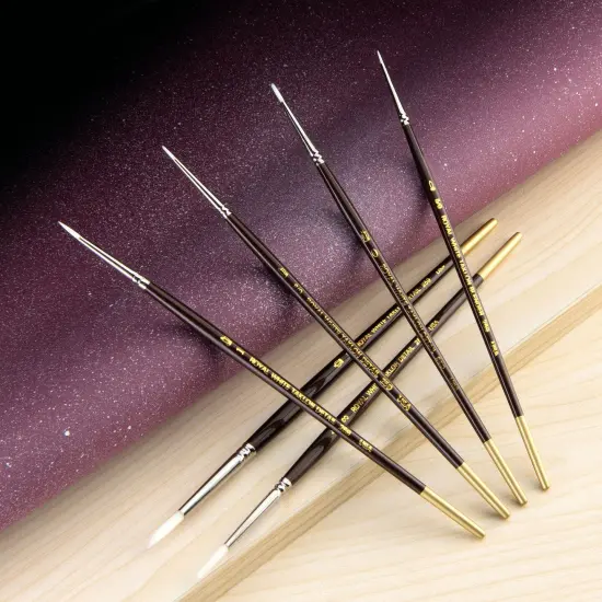 RSET-WDETAIL | White Taklon&trade; 6pc Detail Brush Set {3}