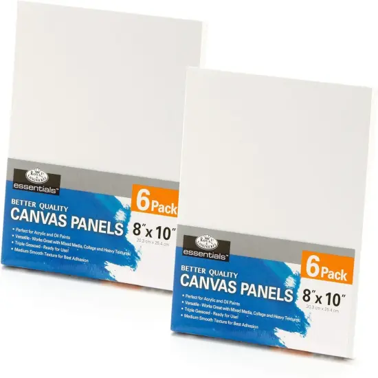 CNVB-810-12 | Royal & Langnickel Essentials 8" x 10" Art Canvas Panels, 12Pk {1}