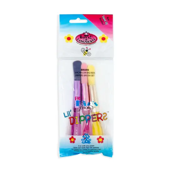 BK690 | Big Kid's Choice&trade; 3pc Nylon Lil' Dippers&trade; Brush Set {1}