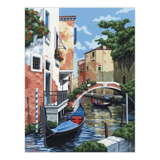PCS5 | Painting by numbers™ 10pc 9" x 12" Venetian Scene Canvas Painting Project {2}