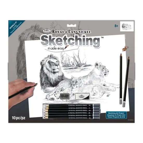 SKBNL6 | Sketching Made Easy&trade; Lion Pride 10pc 11.25" x 15.375" Sketching Art Project {1}