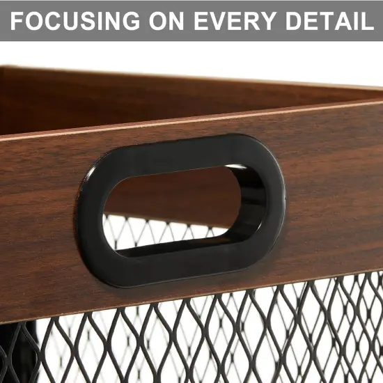 X-cosrack 2 Packs Vinyl Record Storage Crate, Wooden LP Album Shelf Cube Organizer Box {2}