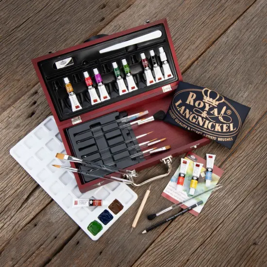 RSET-WAT2000 | Essentials&trade; 32pc Watercolor Painting Travel Art Set {6}