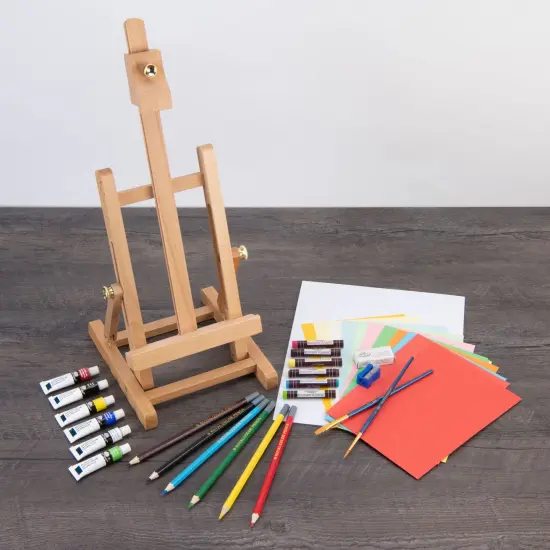 REA5320 | Mixed Media H-Frame Easel Art Set - 40pc {2}