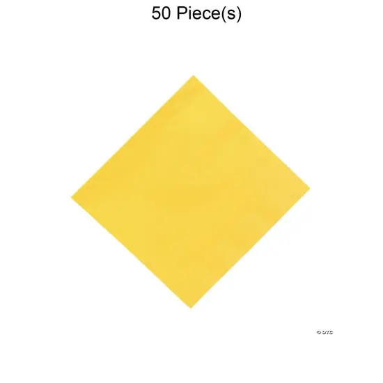 Solid Color Luncheon Napkins Bulk 50 Pc Yellow {1}